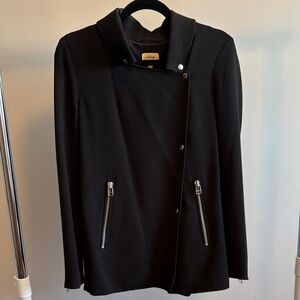 Wilfred Black Blazer with Zipper Accents